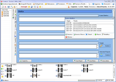 Cartella clinica elettronica configurabile e schematizzata